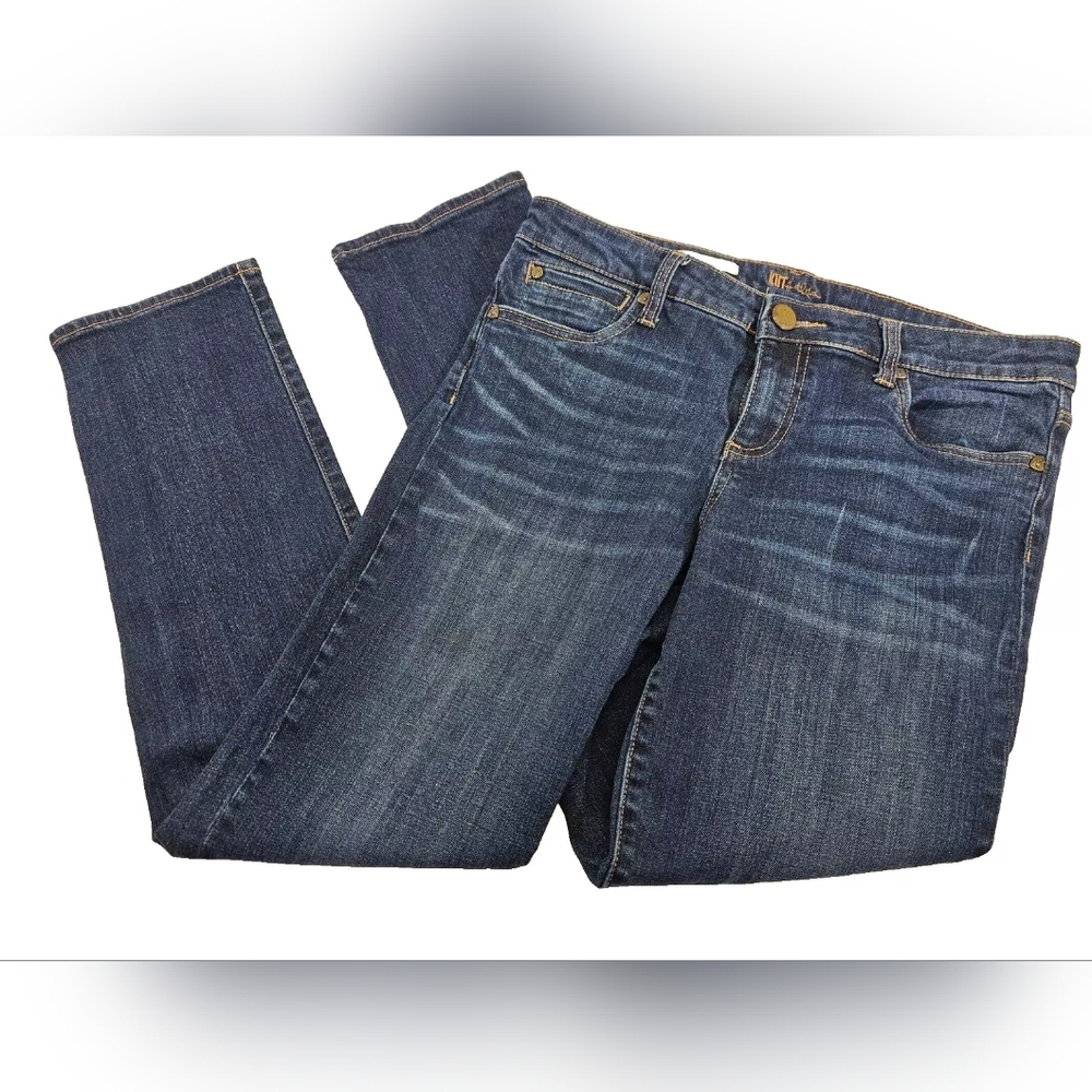 Kut from the Kloth Womens 8 Catherine Boyfriend Blue Denim Jeans Pants EUC